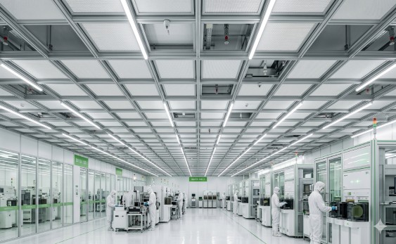 A high-end 2026 modular cleanroom facility featuring professional m&a cleanroom integration and heavy-duty clean room ceiling grid systems